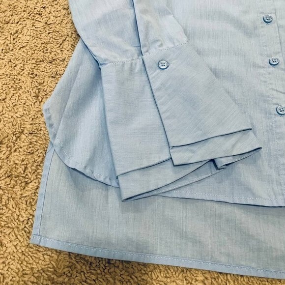 Who What Wear light blue collar button down shirt size M normcore - Picture 8 of 9